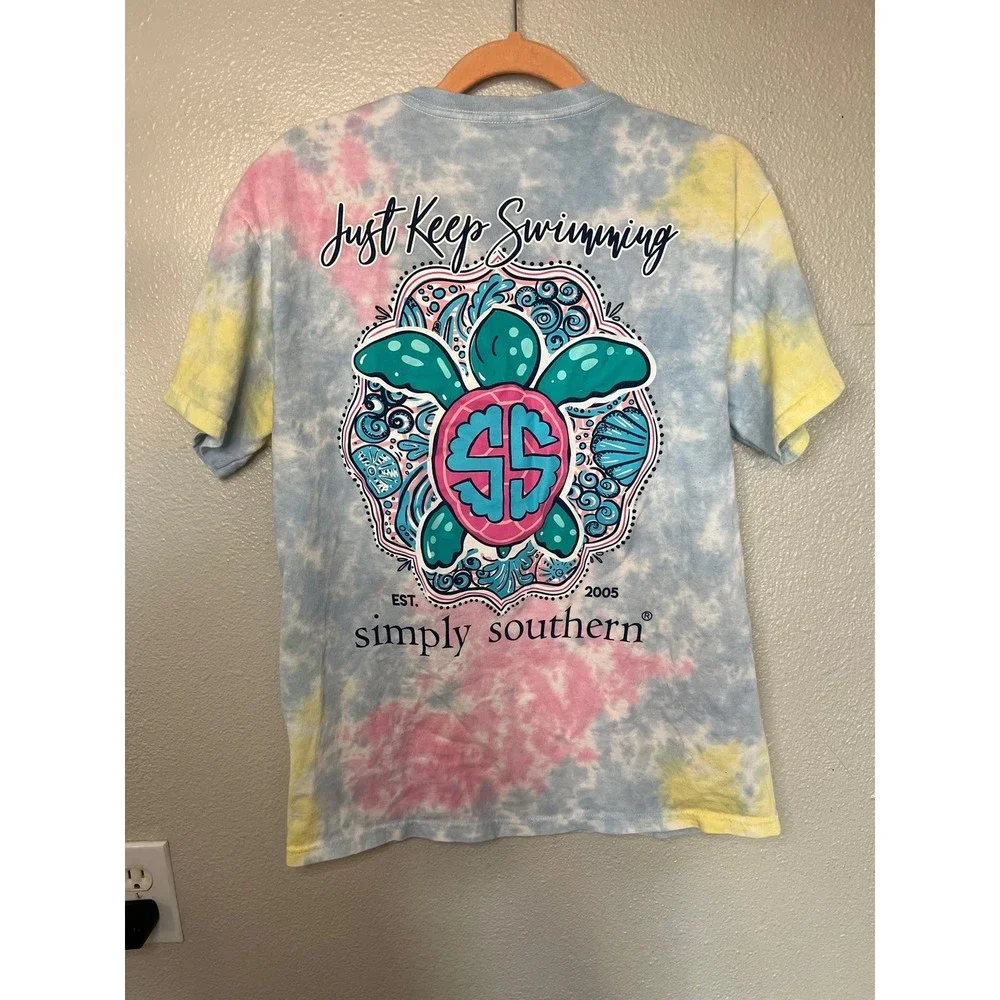 Simply southern pastel the dye cotton T-shirt size M